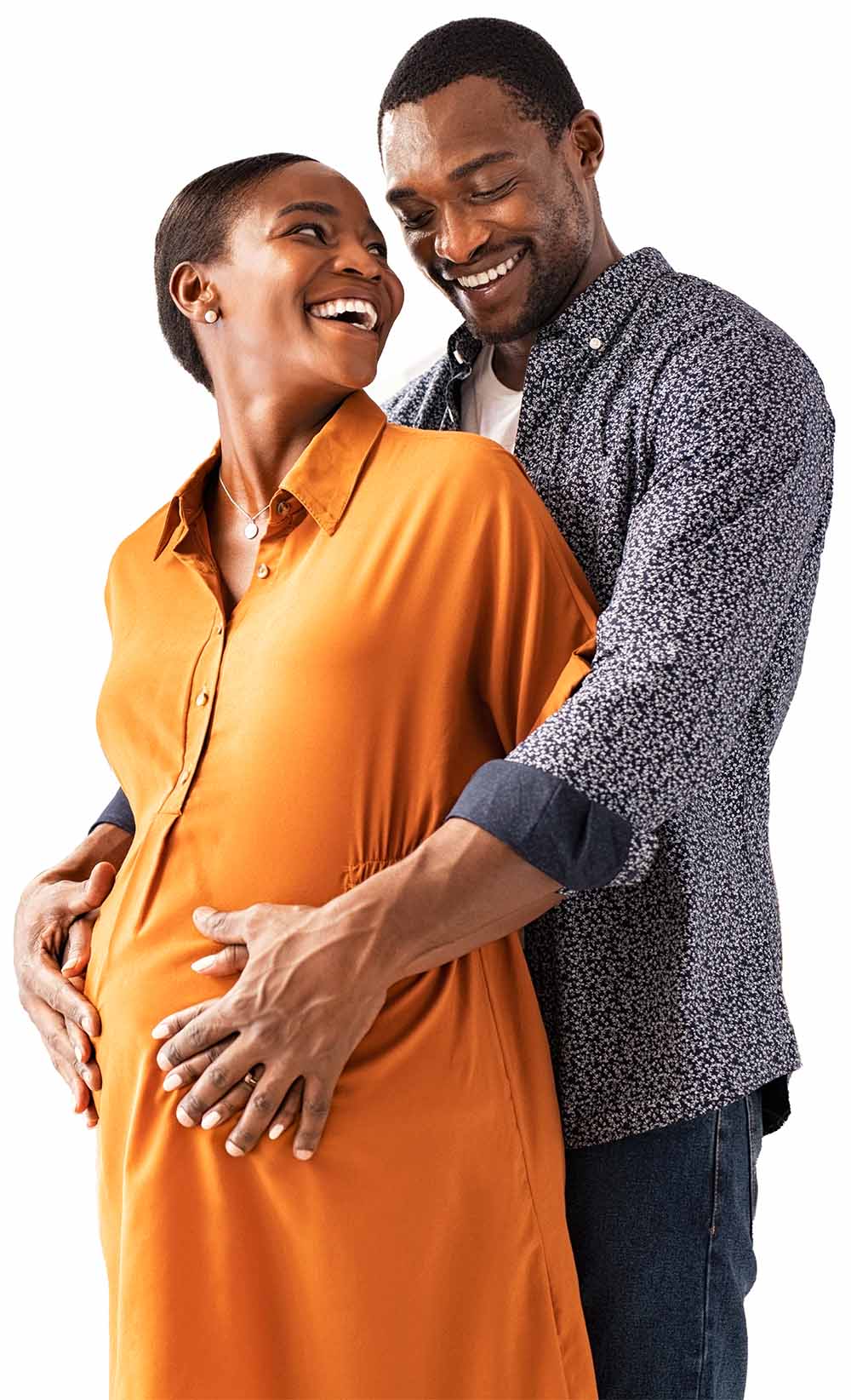 Pregnant woman with partner Pregnant woman with partner